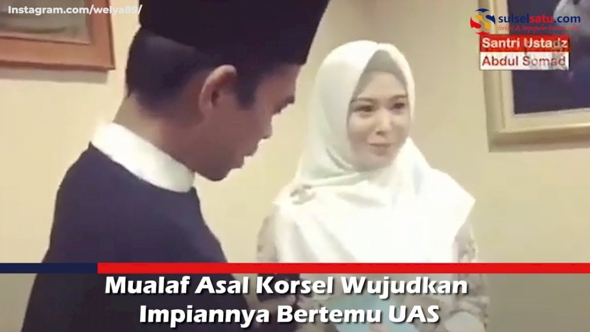 VIDEO: Mualaf Asal Korsel Wujudkan Impiannya Bertemu UAS