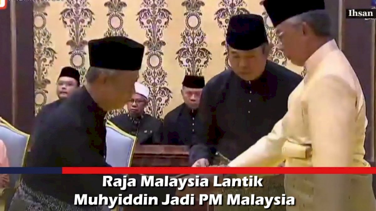 VIDEO: Raja Malaysia Lantik Muhyiddin Jadi PM Malaysia