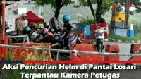 VIDEO: Aksi Pencurian Helm di Pantai Losari Terpantau Kamera Petugas