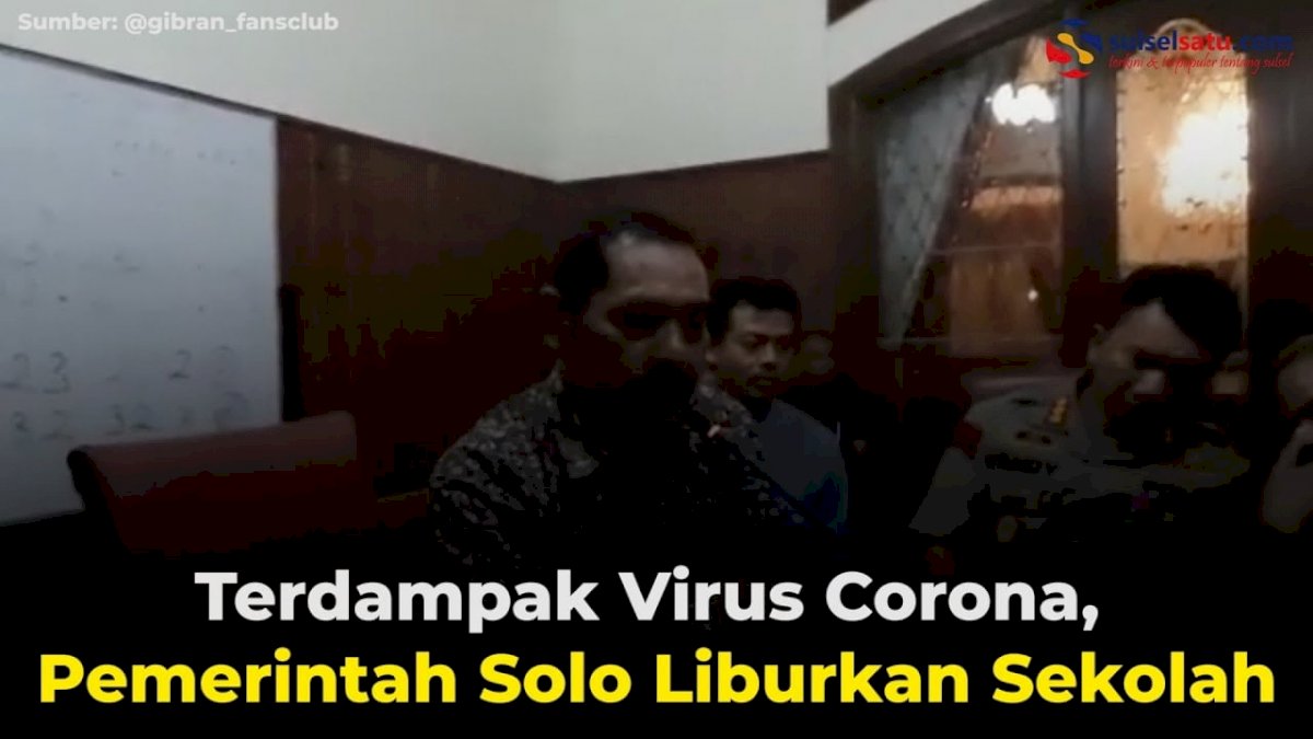 VIDEO: Terdampak Virus Corona, Pemerintah Solo Liburkan Sekolah