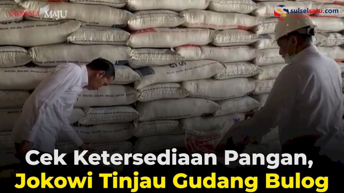 VIDEO: Cek Ketersediaan Pangan, Jokowi Tinjau Gudang Bulog