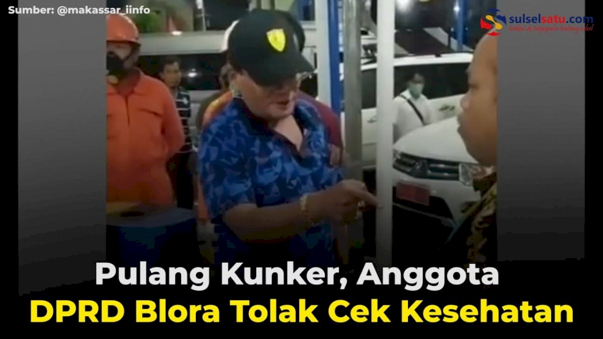 VIDEO: Pulang Kunker, Anggota DPRD Blora Tolak Cek Kesehatan