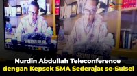 VIDEO: Nurdin Abdullah Teleconference dengan Kepsek SMA Sederajat se-Sulsel