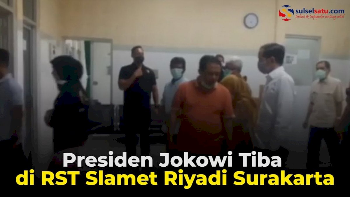 VIDEO:Presiden Jokowi Tiba di RST Slamet Riyadi Surakarta