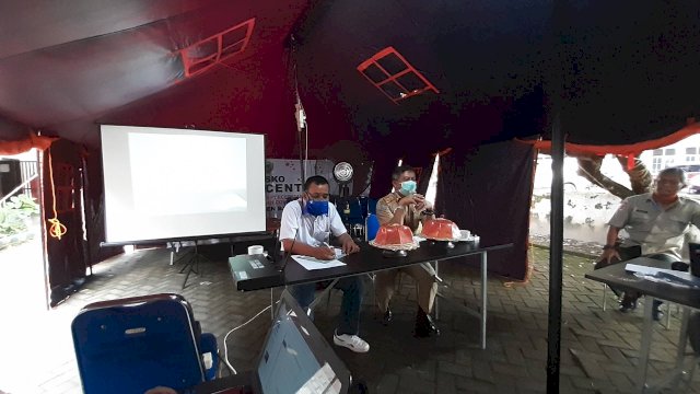 Posko gugus tugas percepatan penanganan corona Barru. (Sulselsatu/Asriadi Rijal)