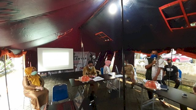 Posko Covid-19 Barru. (Sulselsatu/Asriadi Rijal)
