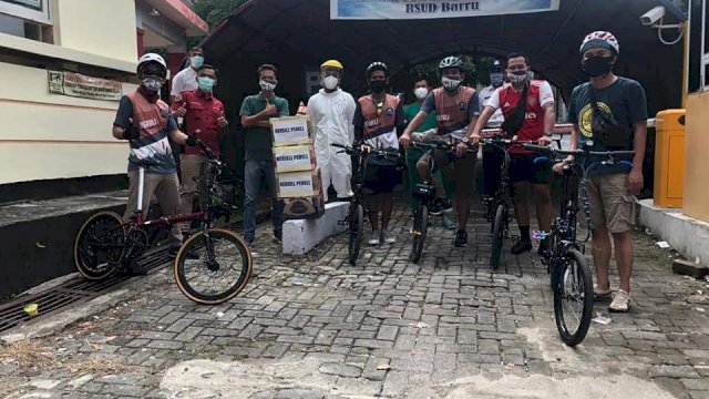 Komunitas Sepeda Lipat Barru. (ist)