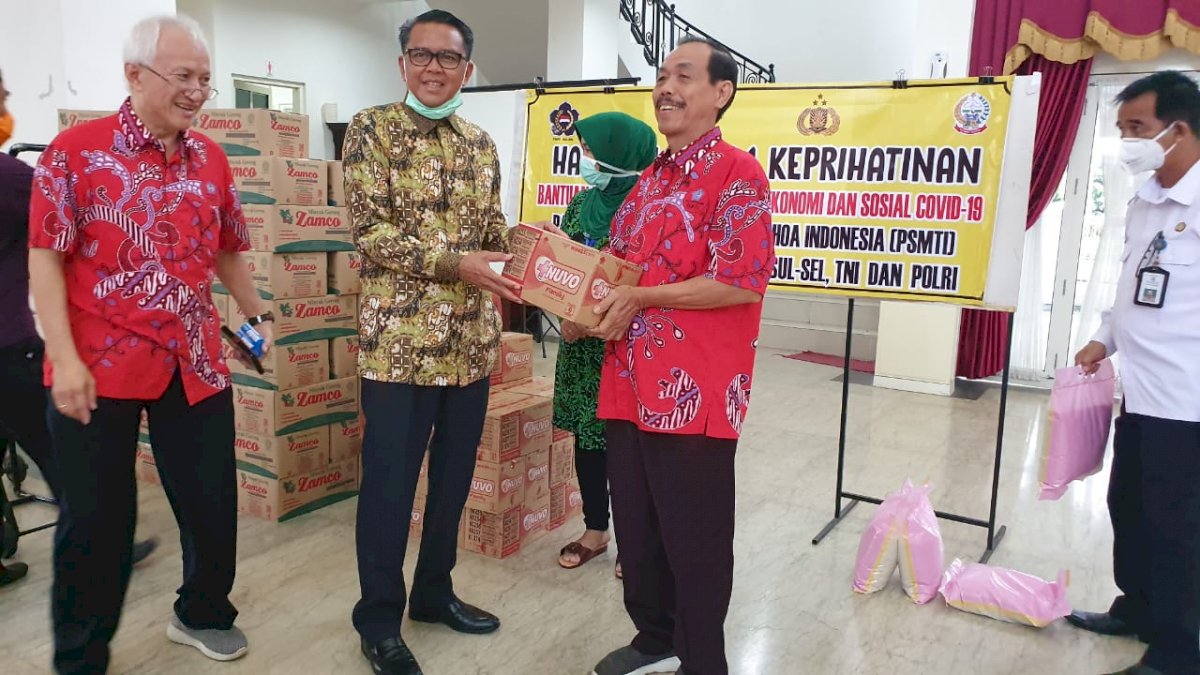 PSMTI Sulsel Bantu 1000 Paket Sembako Bagi Warga Terdampak Corona