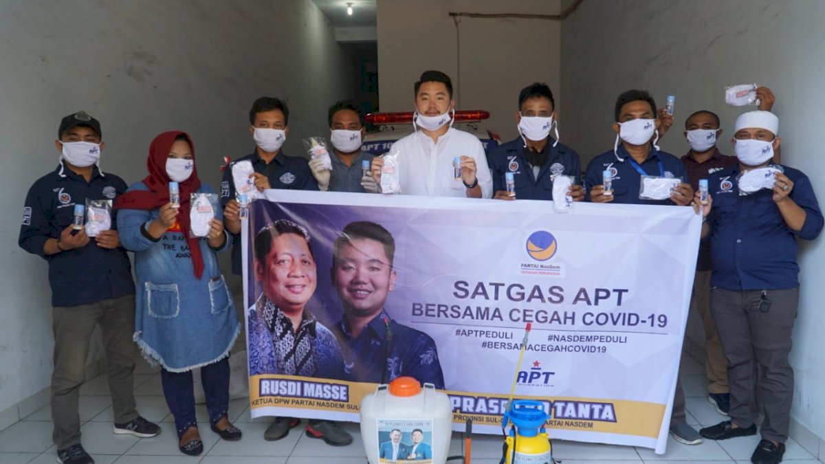Legislator DPRD Sulsel Ini Launching Satgas Covid-19
