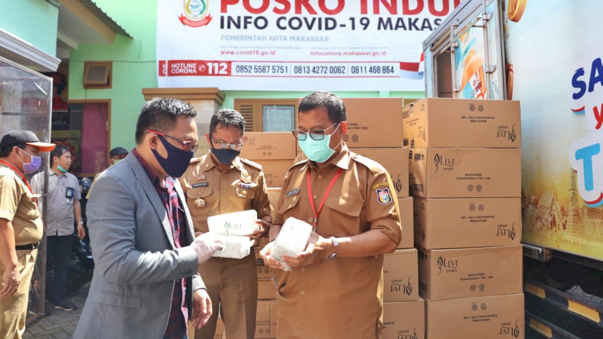 Hore! Posko Induk Covid-19 Makassar Dapat Bantuan Alat Kesehatan