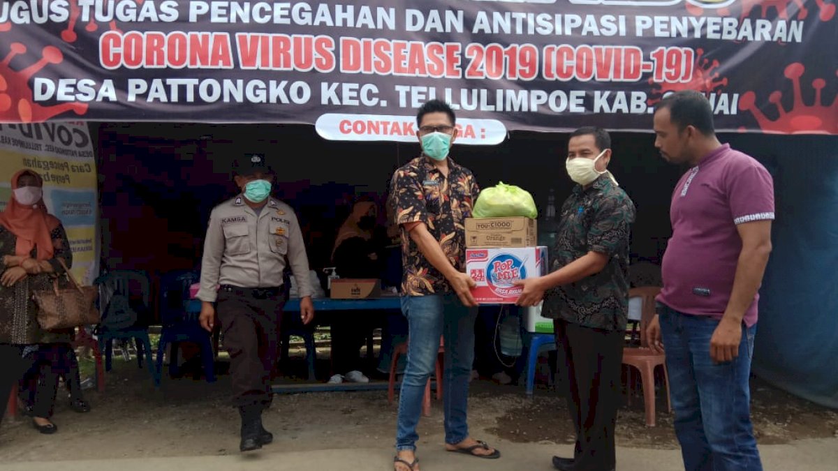 Sekretariat DPRD Sinjai Kunjungi Posko Pencegahan Covid-19 di Perbatasan
