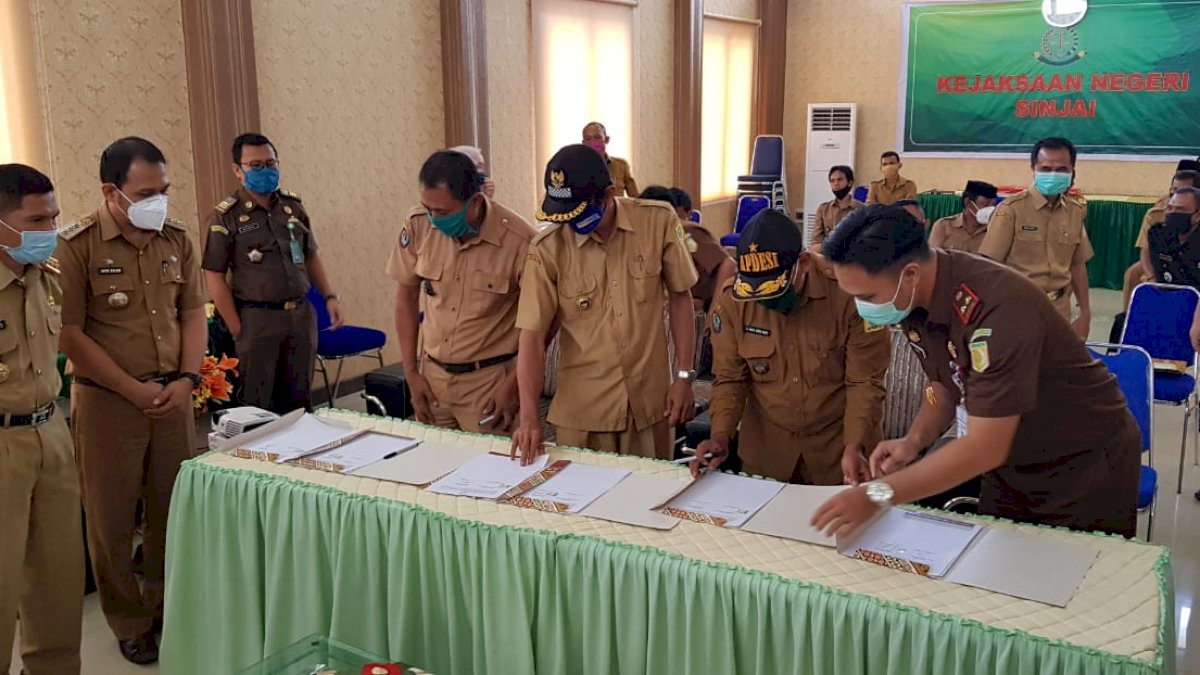 Kejari Sinjai Lakukan Pendampingan Dana Desa untuk Penanganan Covid-19