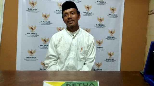 Ketua Baznas Sinjai Ahmad Muzakkir. (ist)