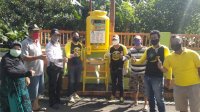 Yellow Bike Partai Golkar Sebar Tempat Cuci Tangan di Lingkungan Masyarakat