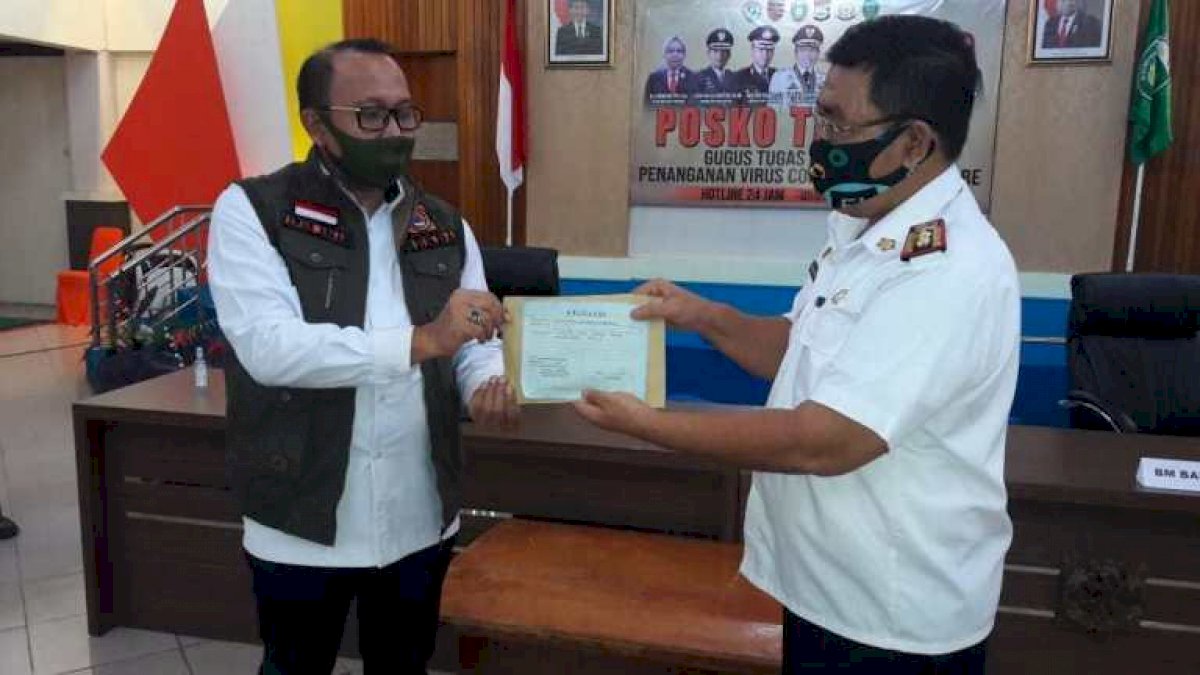 BKD Parepare Donasi Rp10 Juta Untuk Tim Gugus Covid-19