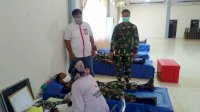 Kodim 1422 bersama PMI Maros Gelar Donor Darah Tanggap Covid-19