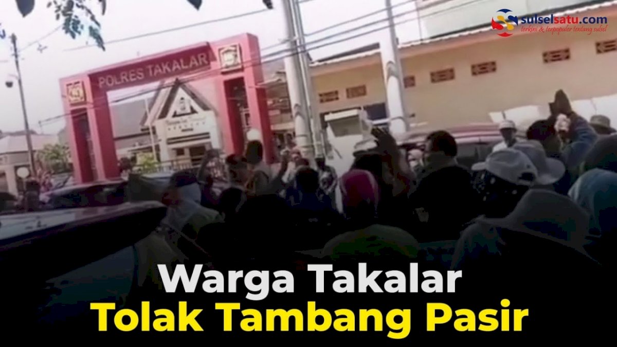 VIDEO: Warga Takalar Tolak Tambang Pasir