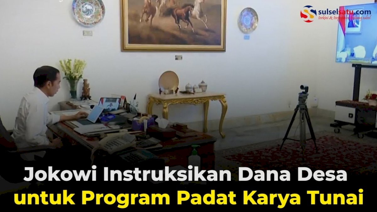 VIDEO: Jokowi Instruksikan Dana Desa untuk Program Padat Karya Tunai