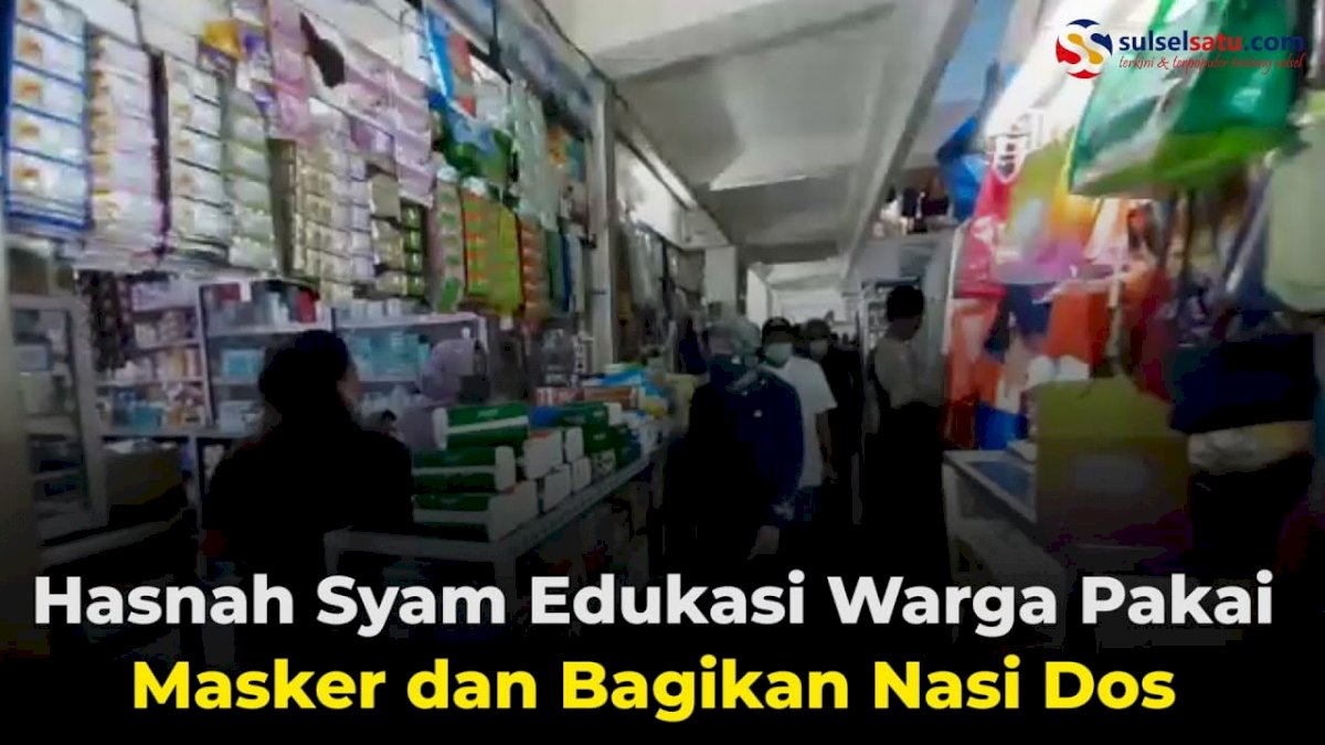 Hasnah Syam Edukasi Warga Pakai Masker dan Bagikan Nasi Dos