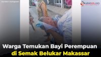 VIDEO: Warga Temukan Bayi Perempuan di Semak Belukar Makassar