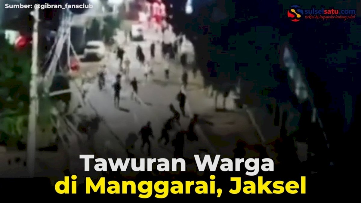 VIDEO: Tawuran Warga di Manggarai, Jaksel