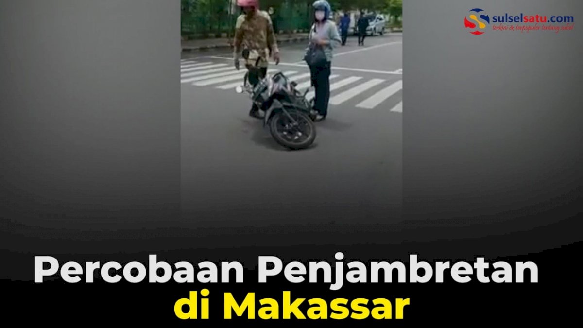 VIDEO: Percobaan Penjambretan di Makassar