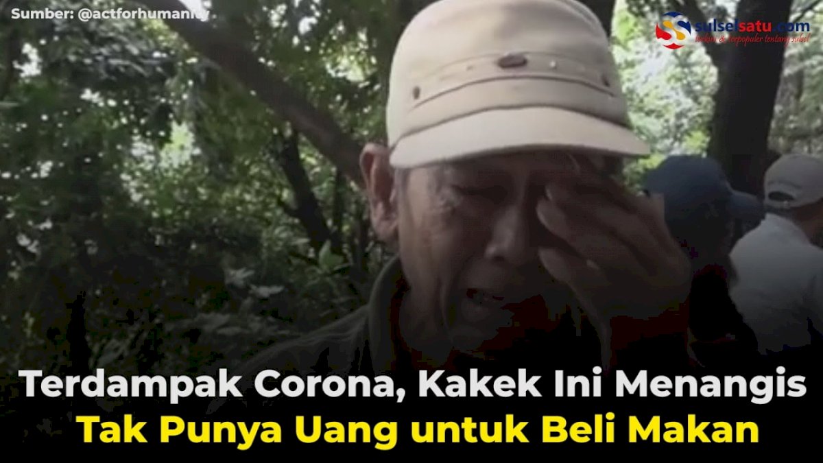 VIDEO: Terdampak Corona, Kakek Ini Menangis Tak Punya Uang untuk Beli Makan