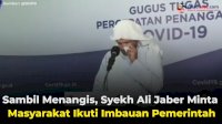VIDEO: Sambil Menangis, Syekh Ali Jaber Minta Masyarakat Ikuti Imbauan Pemerintah