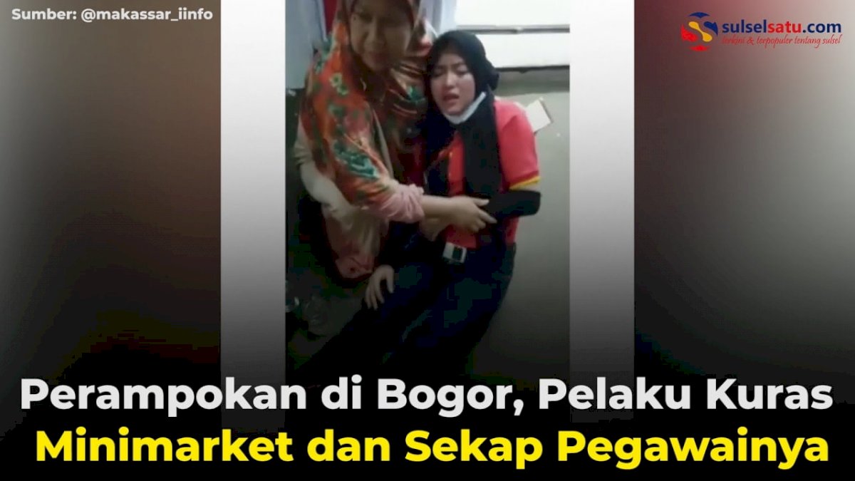 VIDEO: Perampokan di Bogor, Pelaku Kuras Minimarket dan Sekap Pegawainya
