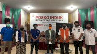 KNPI Sulsel Serahkan Bantuan 1000 Botol Disinfektan ke GTPP Covid-19 Makassar