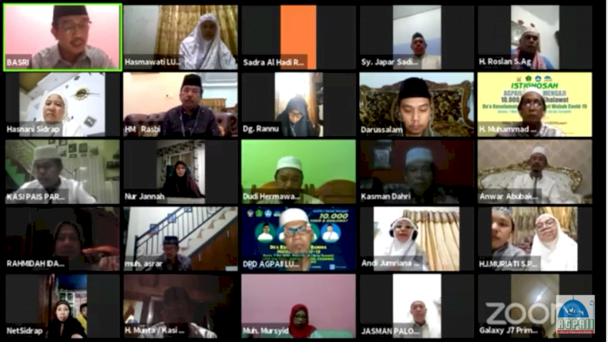 Istigasah Bareng AGPAII, Kadisdik Sulsel Harap Corona Segera Berlalu