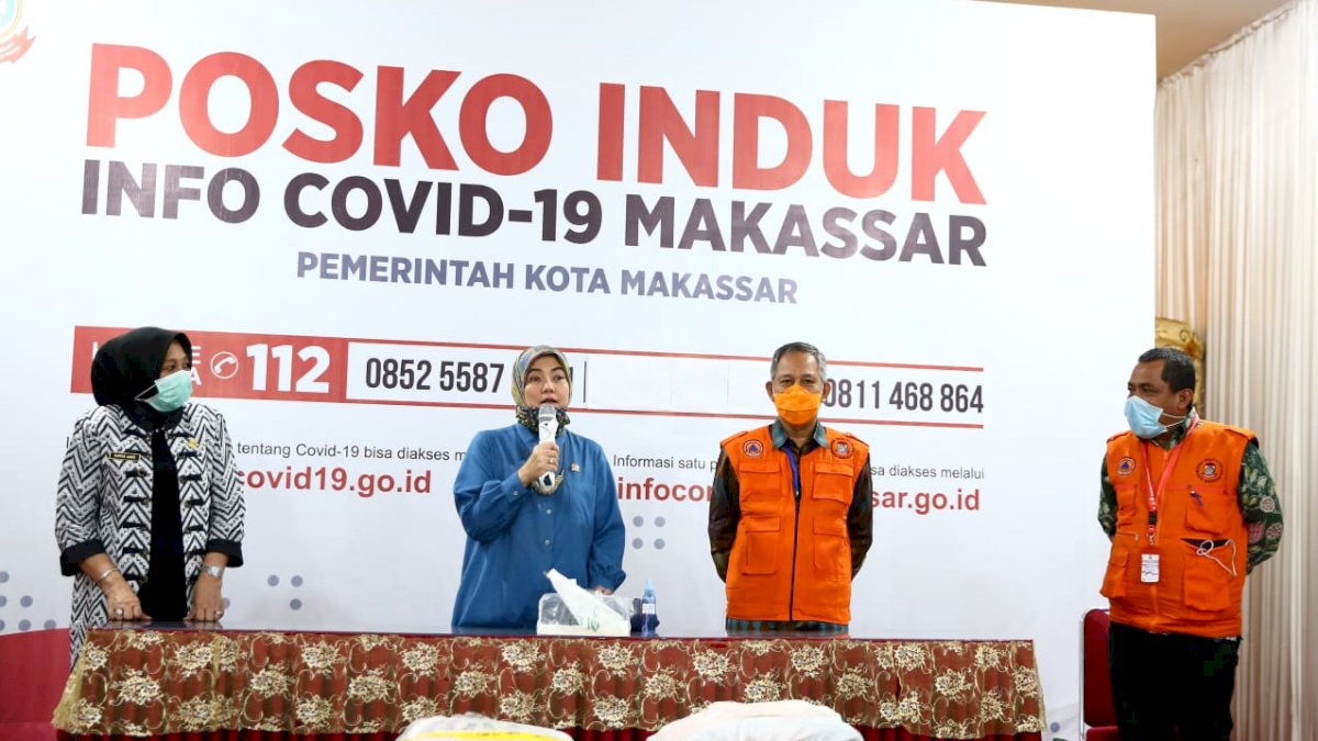 Kunjungan ke Posko Covid-19 Makassar, Aliyah Minta PSBB Tak Dilonggarkan