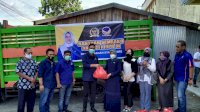 Usai Bantu Warga Maros, Kini Hasnah Syam Bagikan Paket Sembako untuk Kader NasDem Barru