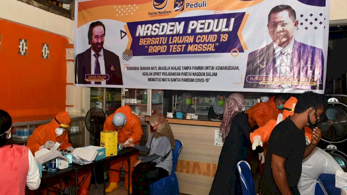 Ditolak Dollah Mando, NasDem Akhirnya Rapid Test Massal di Sidrap