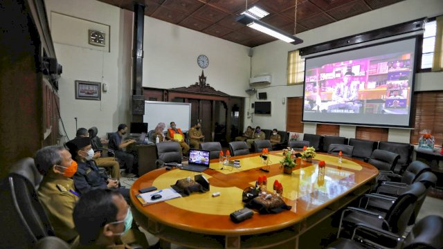 Halal Bihalal virtual. (Foto/Ist)