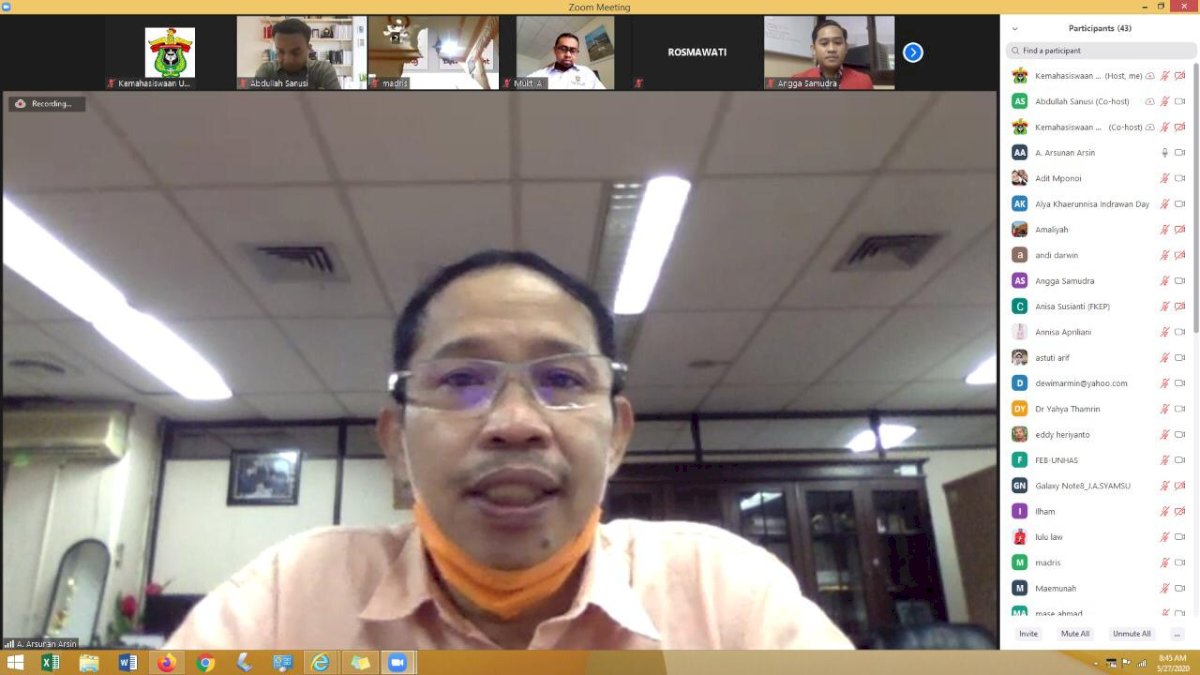 Unhas Gelar Pilmapres Secara Online