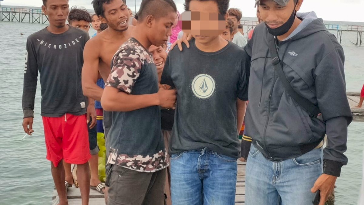 Aniaya Tetangganya dengan Kapak, Warga Pulau Sembilan Digelandang ke Polres Sinjai
