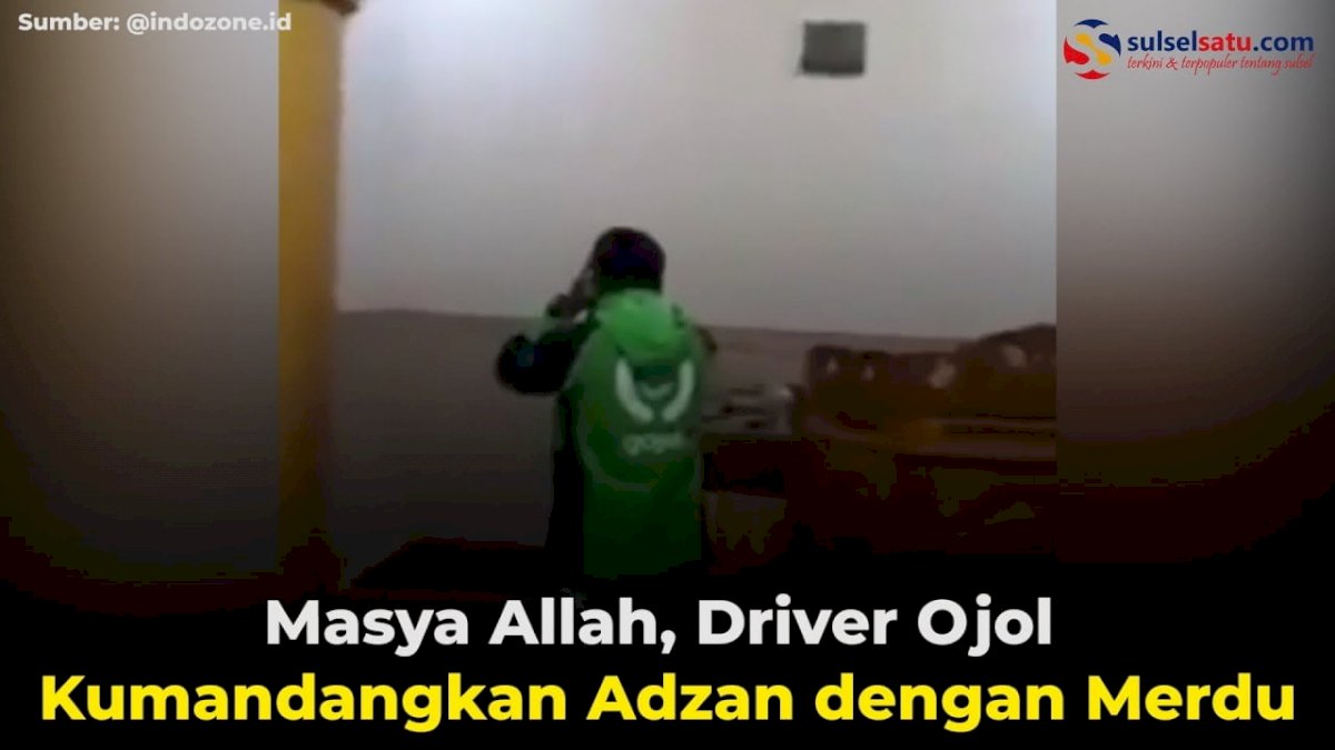 VIDEO: Masya Allah, Driver Ojol Kumandangkan Adzan dengan Merdu