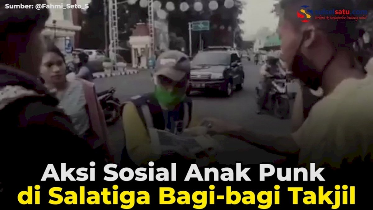 VIDEO: Aksi Sosial Anak Punk di Salatiga Bagi-bagi Takjil