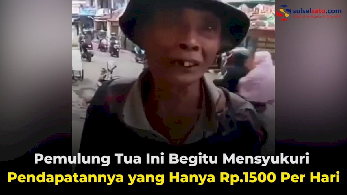 VIDEO: Pemulung Tua Ini Begitu Mensyukuri Pendapatannya yang Hanya Rp.1500 Per Hari