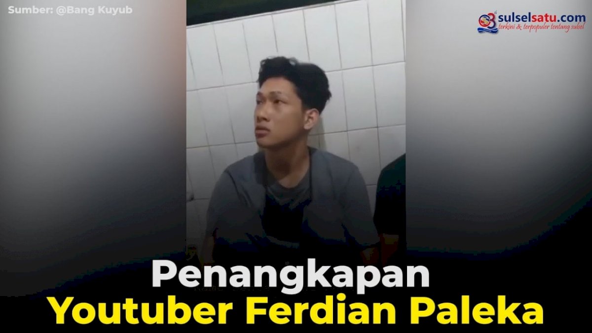 VIDEO: Penangkapan Youtuber Ferdian Paleka