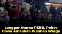 VIDEO: Langgar Aturan PSBB, Polres Gowa Amankan Puluhan Warga