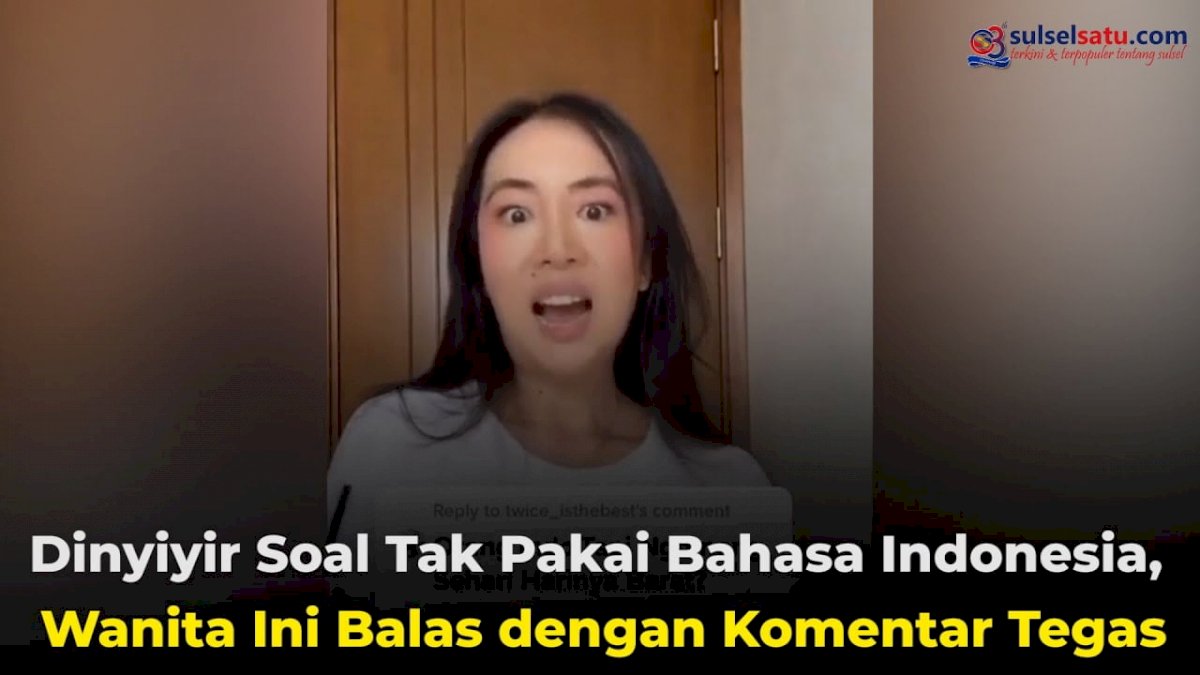 VIDEO: Dinyinyir Soal Tak Pakai Bahasa Indonesia, Wanita Ini Balas dengan Komentar Tegas