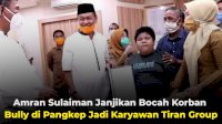 VIDEO: Amran Sulaiman Janjikan Bocah Korban Bully di Pangkep Jadi Karyawan Tiran Group
