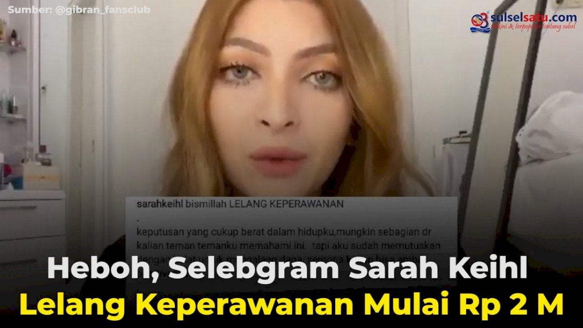 VIDEO: Heboh, Selebgram Sarah Keihl Lelang Keperawanan Mulai Rp 2 M