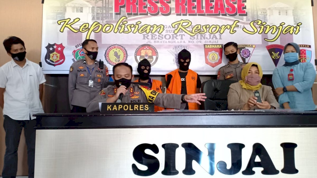 Polres Sinjai Rilis Kasus Human Trafficking