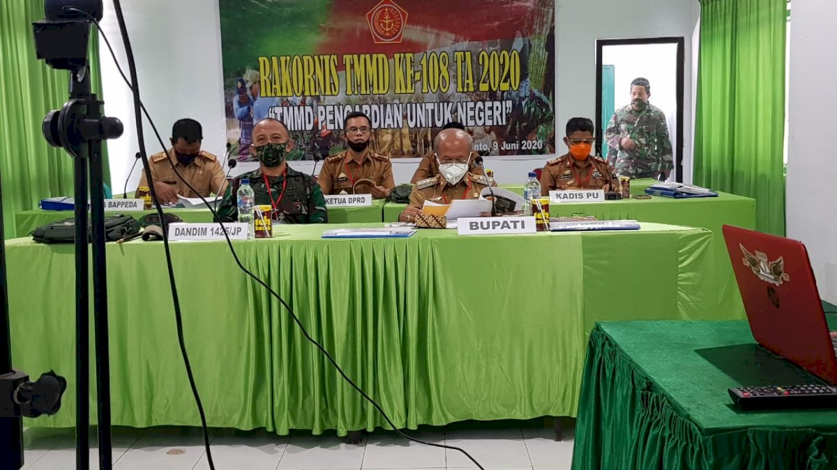 Hadiri Rakornis TMMD ke-108 di Kodim 1425, Ini Kata Bupati Jeneponto
