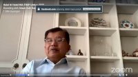 Jusuf Kalla Hadiri Halalbihalal Virtual IKA FISIP Unhas