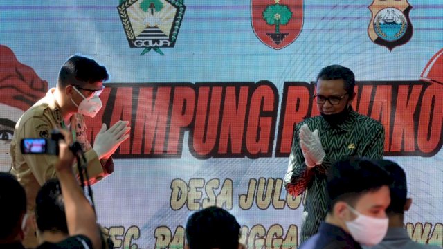 Gubernur Nurdin resmikan Kampung Rewako di Kabupaten Gowa. (ist) 