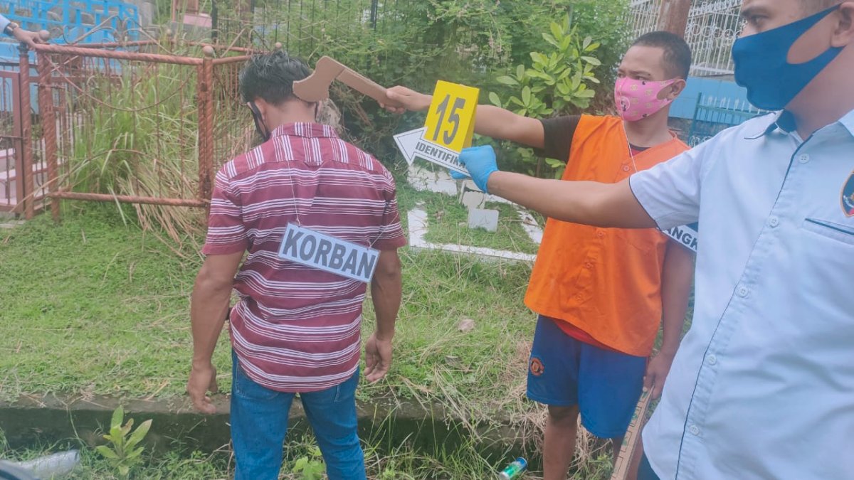 Rekonstruksi Kasus Pembunuhan di Pulau Sembilan Sinjai Peragakan 25 Adegan